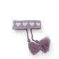 Lilac bracelet - Hearts